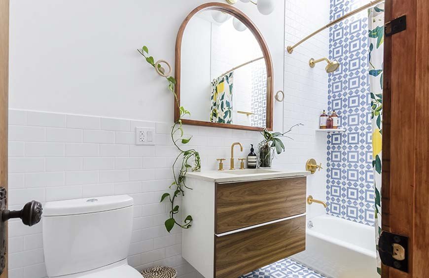 Cómo combinar azulejos para el baño