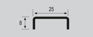 Esquema Listelo Cuadrado LC-25