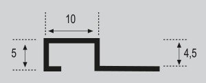 Esquema Perfil y Listelo 5·10