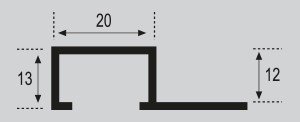 Esquema Perfil y Listelo 12·20