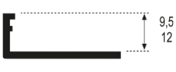 Esquema Aluminium Straight Profile Grain